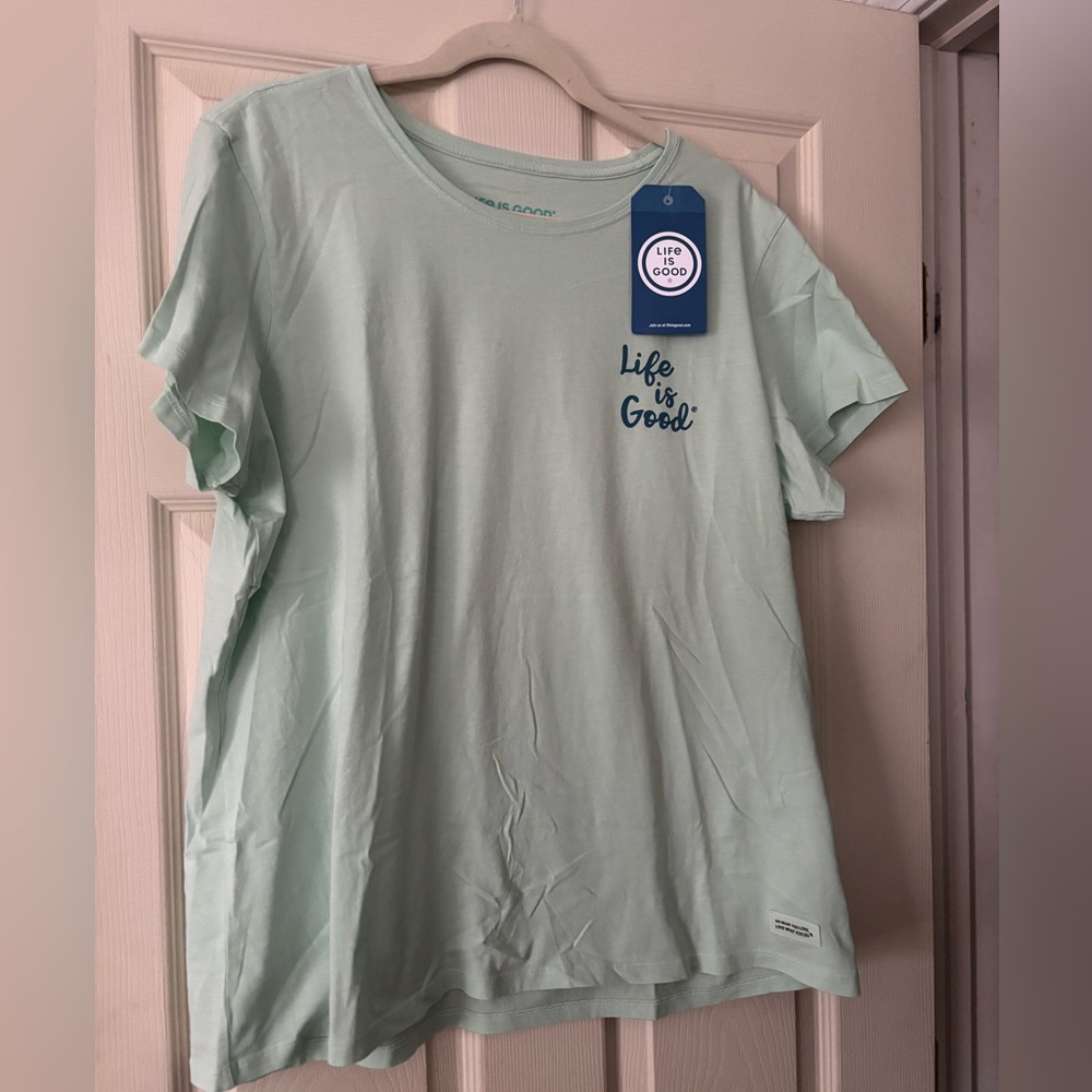 Life is Good Mint Green T-Shirt